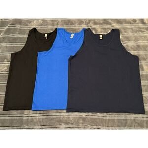 NEW 3-Pack Gildan Ultra Cotton Men's Adult Tank X_LARGE